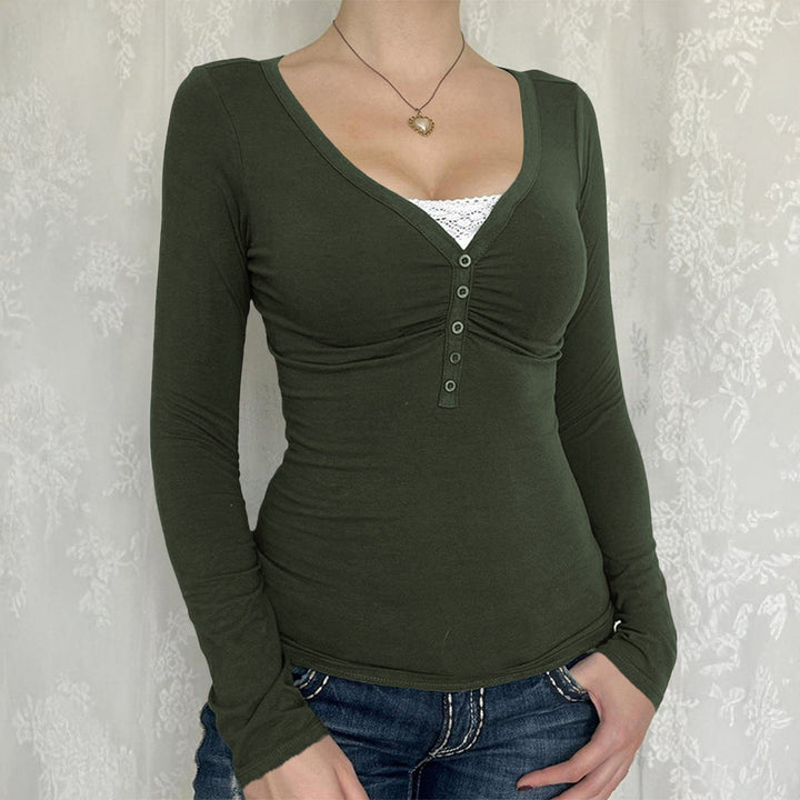 Palya™ | Comfy V-hals lange mouwen top