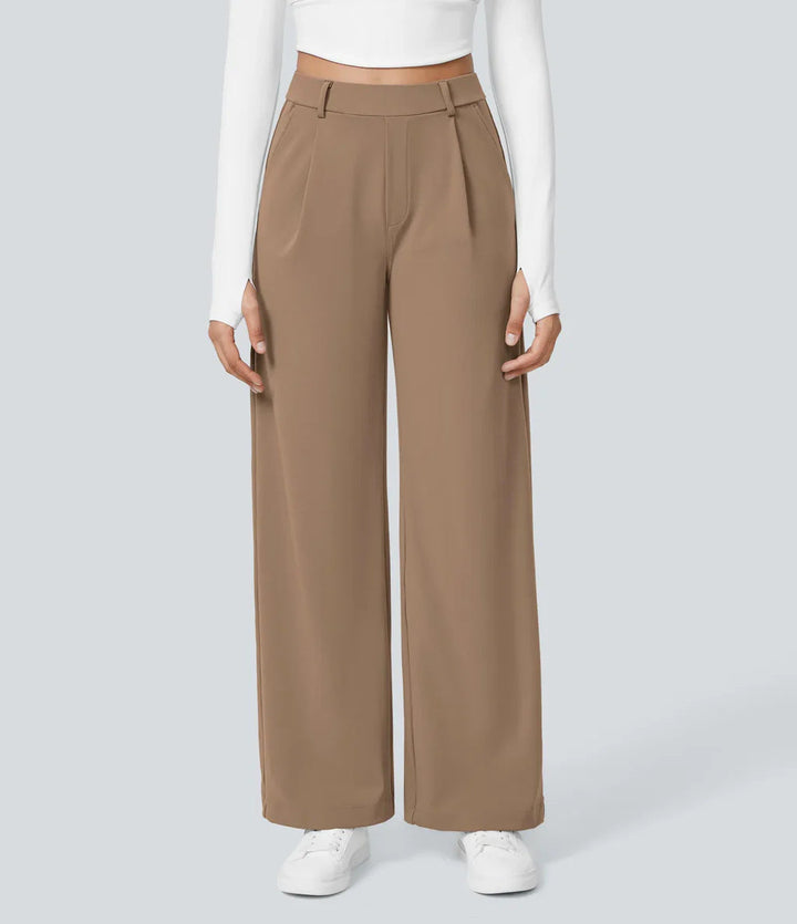 Charmie™ | Casual high waist straight leg broek