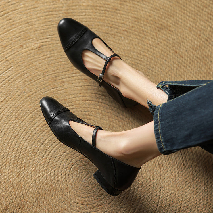Miska | Leren leather ballerina's