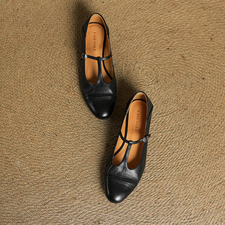 Miska | Leren leather ballerina's