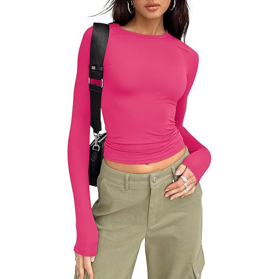 Jihyo™ | Casual lange mouwen ronde hals top