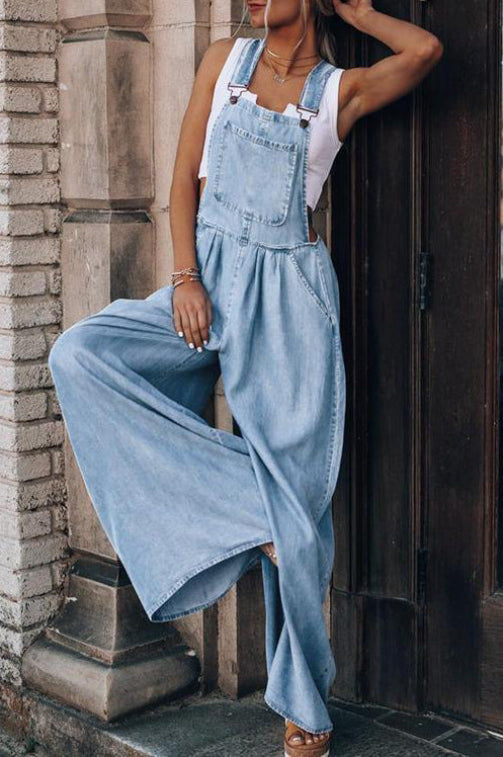 Ura™ | Vintage modieuze wide-leg jumpsuit