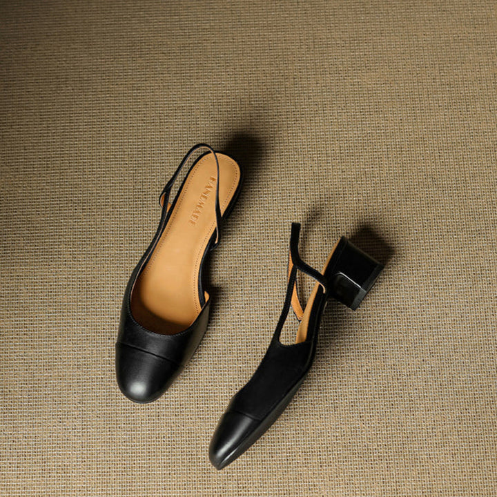 Reyna | Leren leather pumps