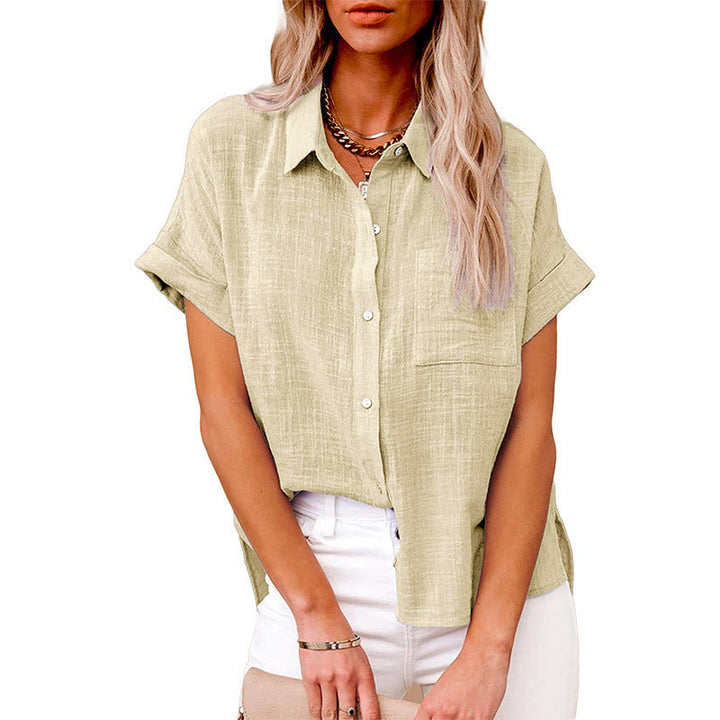 Audrine™ | Comfy casual button-up blouse