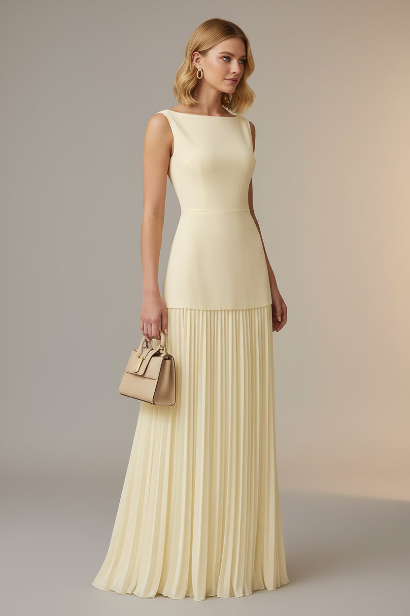 Serena | Pleated maxi jurk set