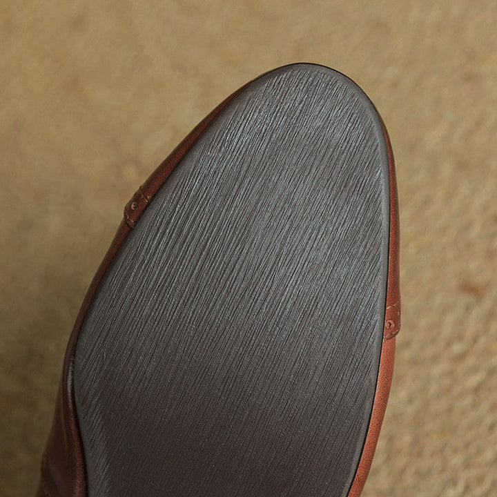 Miska | Leren leather ballerina's