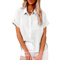 Audrine™ | Comfy casual button-up blouse