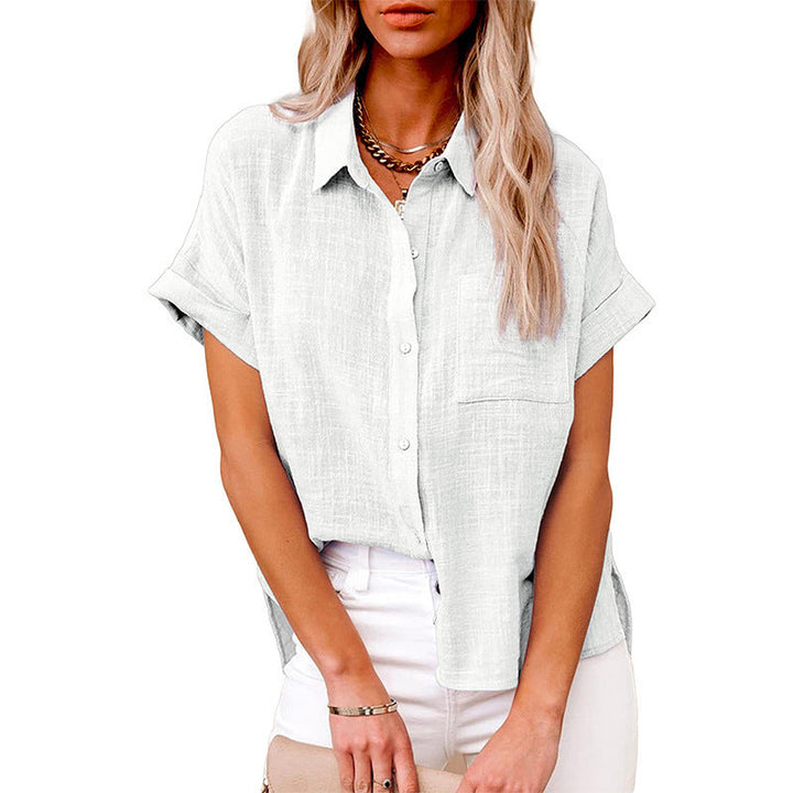 Audrine™ | Comfy casual button-up blouse