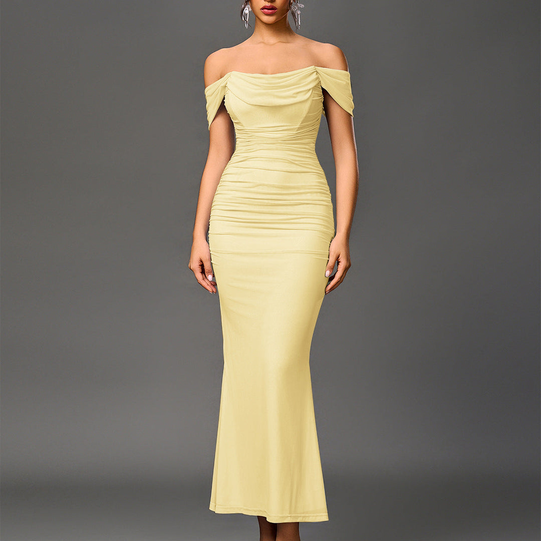 Eunoia™ | Elegante off shoulder backless mermaid jurk