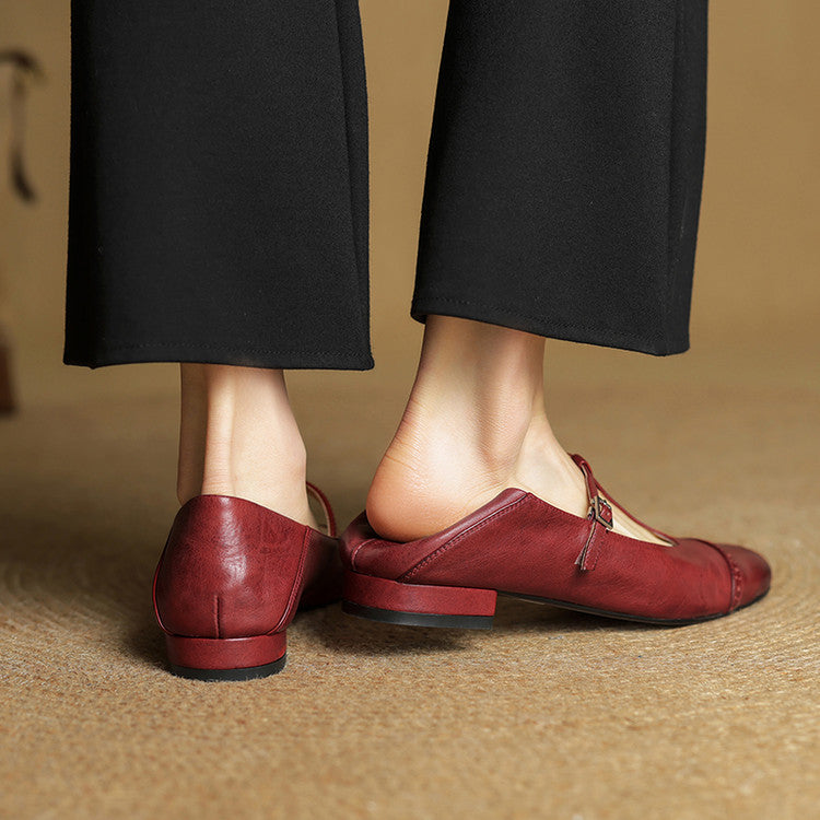 Miska | Leren leather ballerina's