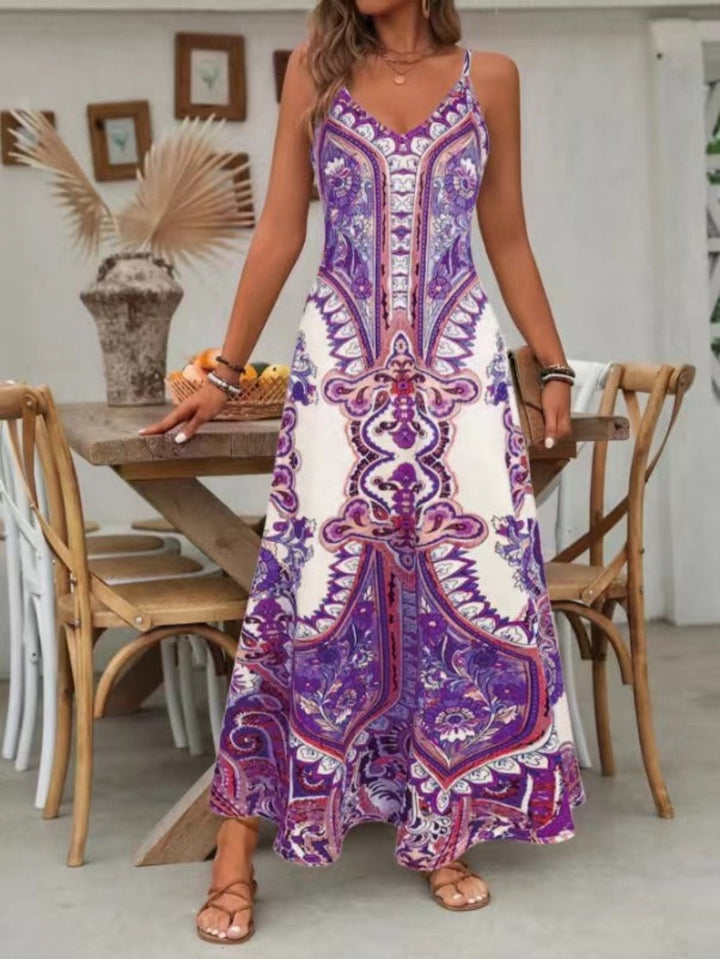 Rosario™ | Chique summer zonder mouwen strap maxi jurk