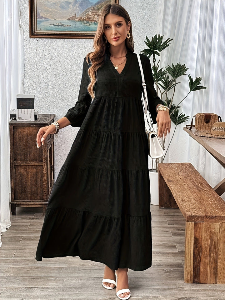 Stella™ | Casual V-hals summer maxi jurk