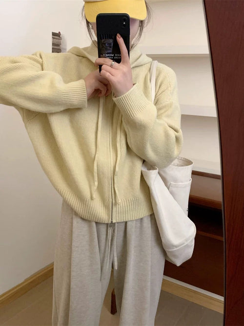 Arlene™ | Cozy lange mouwen hooded vest