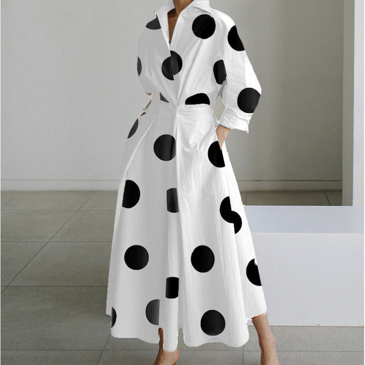 Sofer™ | Elegante front wrap collared maxi jurk