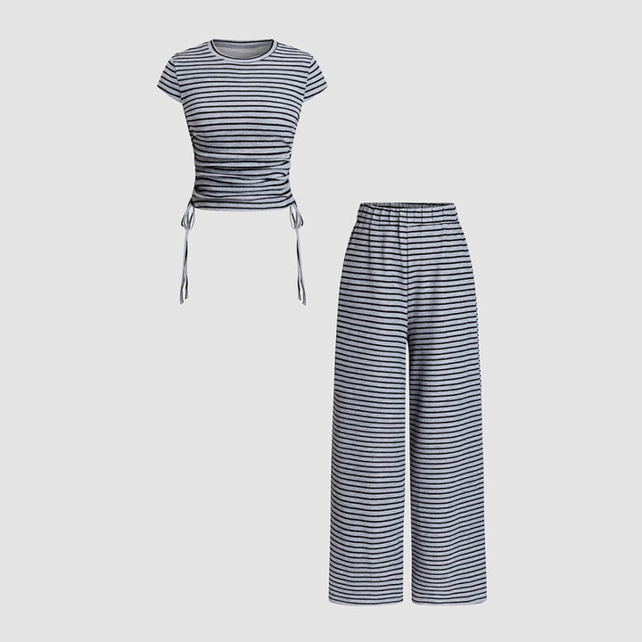 Chesa™ | Casual gestreepte co-ord lounge set