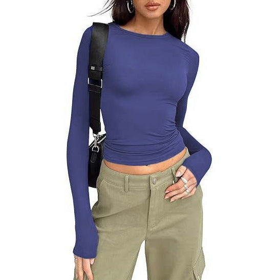 Jihyo™ | Casual lange mouwen ronde hals top
