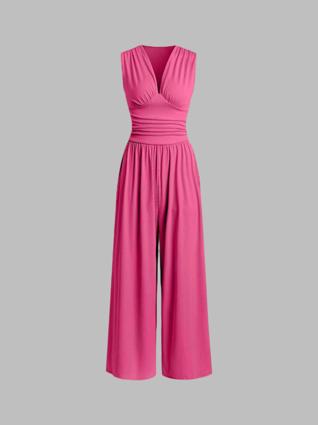 Char | Chique zonder mouwen wide-leg jumpsuit