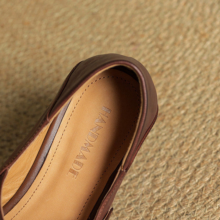 Miska | Leren leather ballerina's