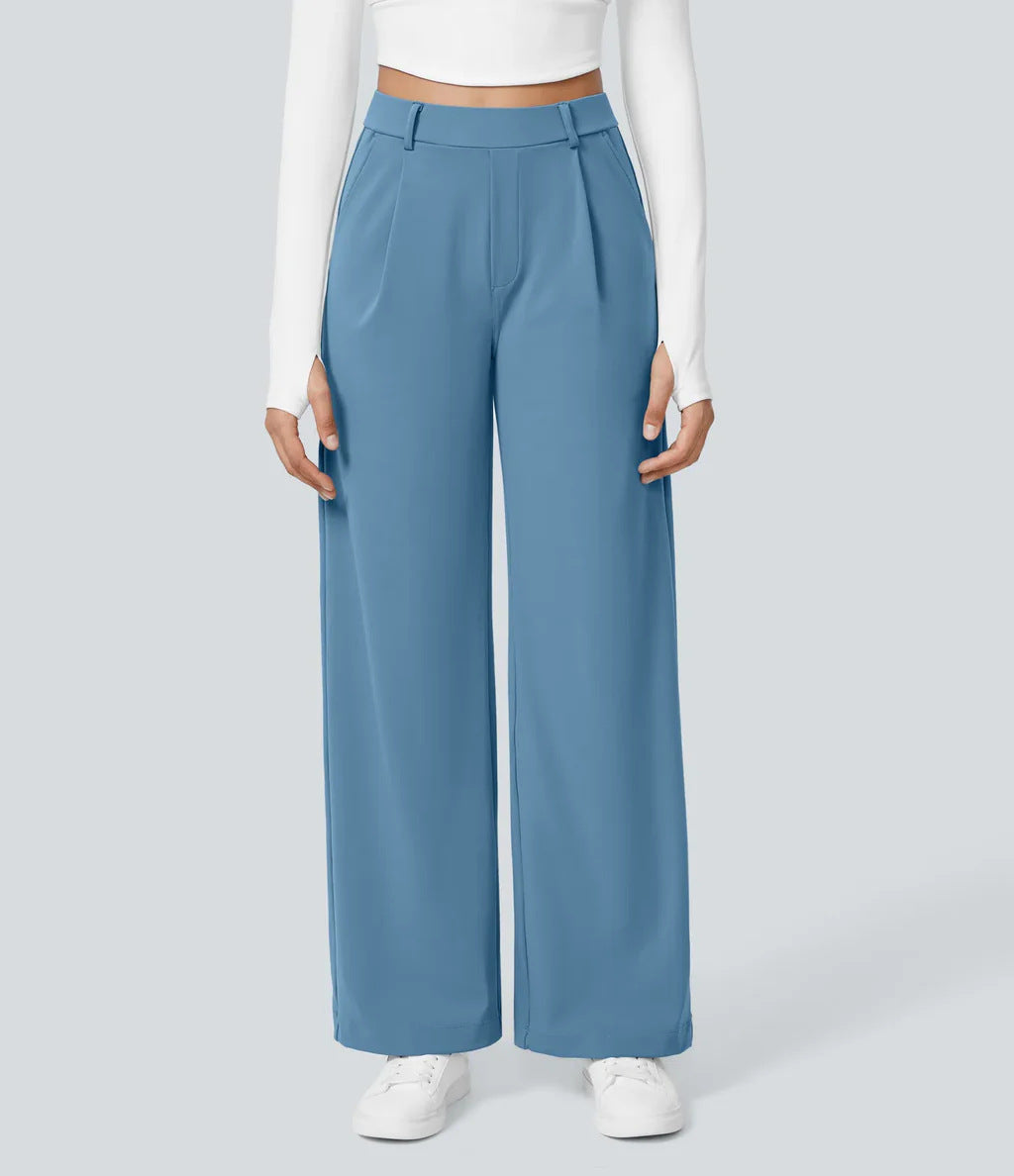 Charmie™ | Casual high waist straight leg broek