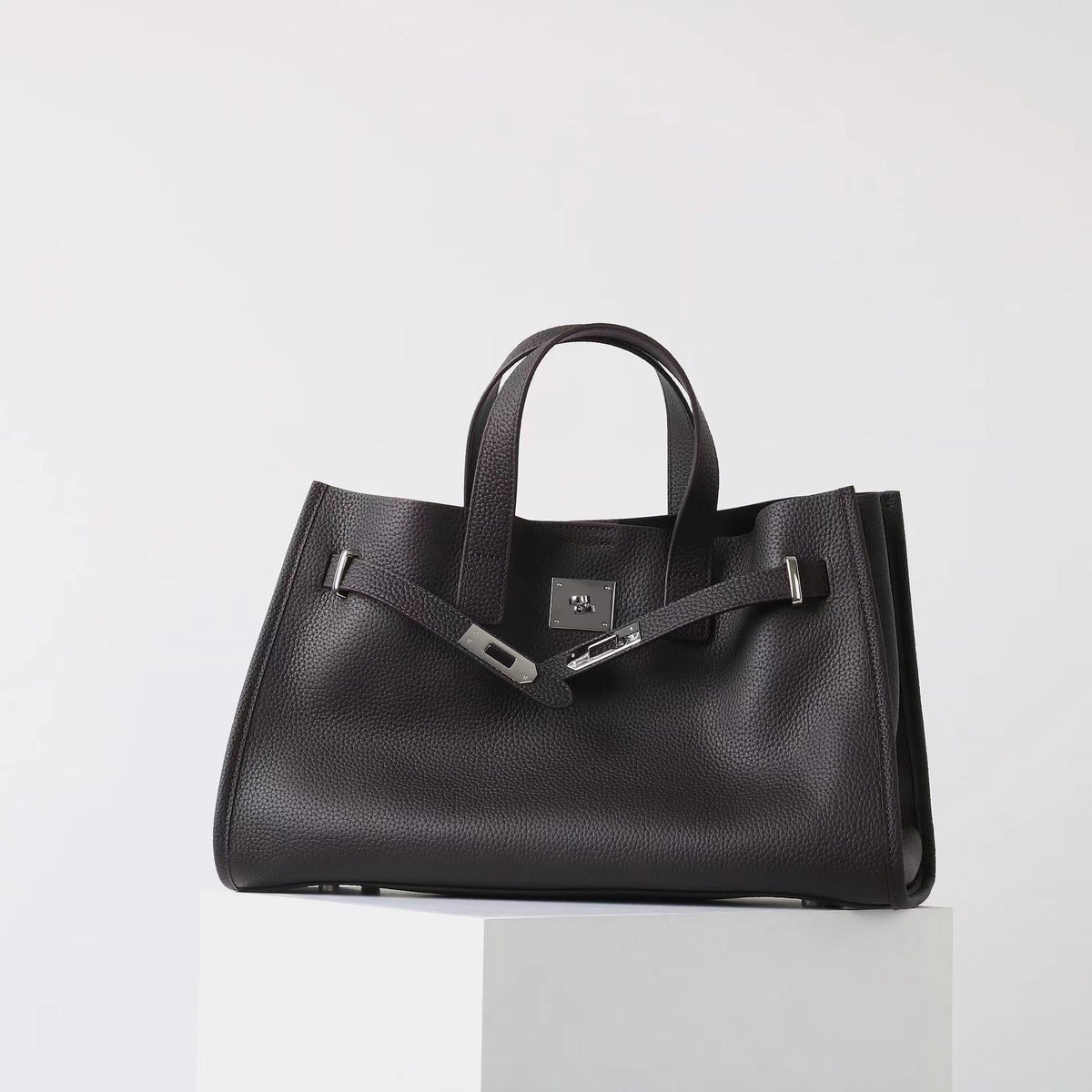 Beverley™ | Large capacity leren cowhide leather shopper for work & travel