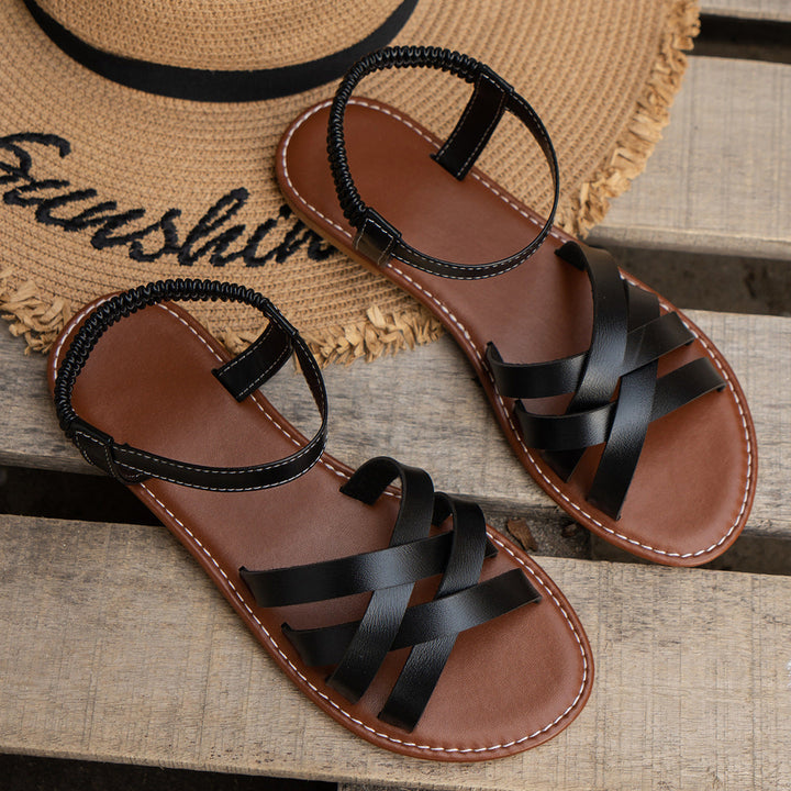 Lowita™ | Casual antislip cross flat sandalen