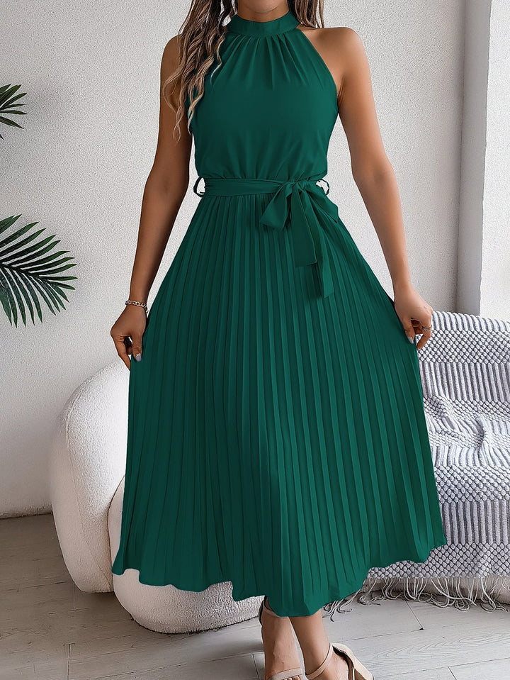 Cedrine™ | Graceful pleated midi jurk