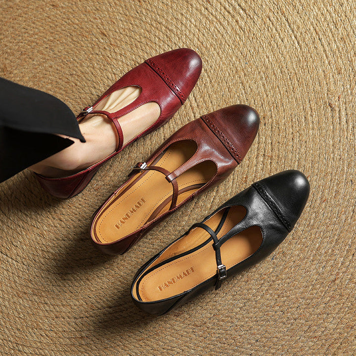 Miska | Leren leather ballerina's