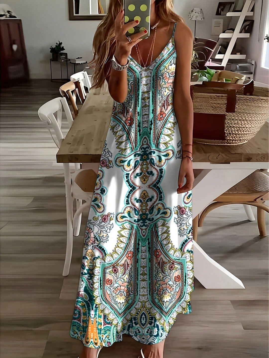 Rosario™ | Chique summer zonder mouwen strap maxi jurk