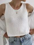 Kareem™ | Casual ronde hals vest pullover top