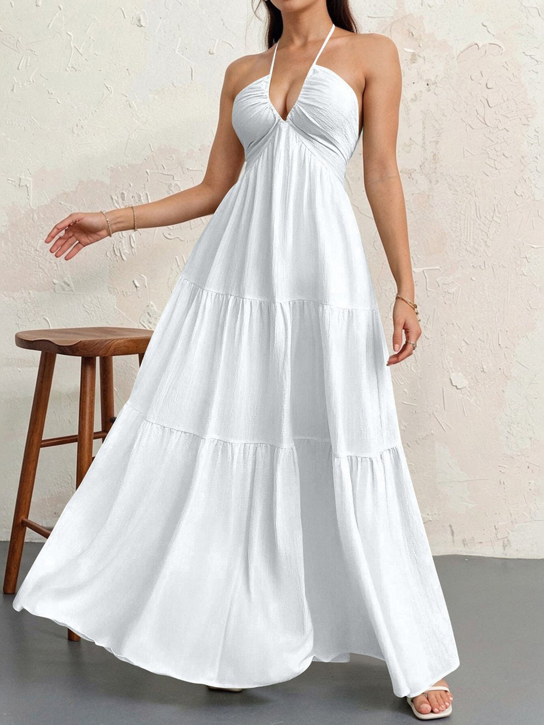 Walo™ | Casual loose fit zonder mouwen summer maxi jurk