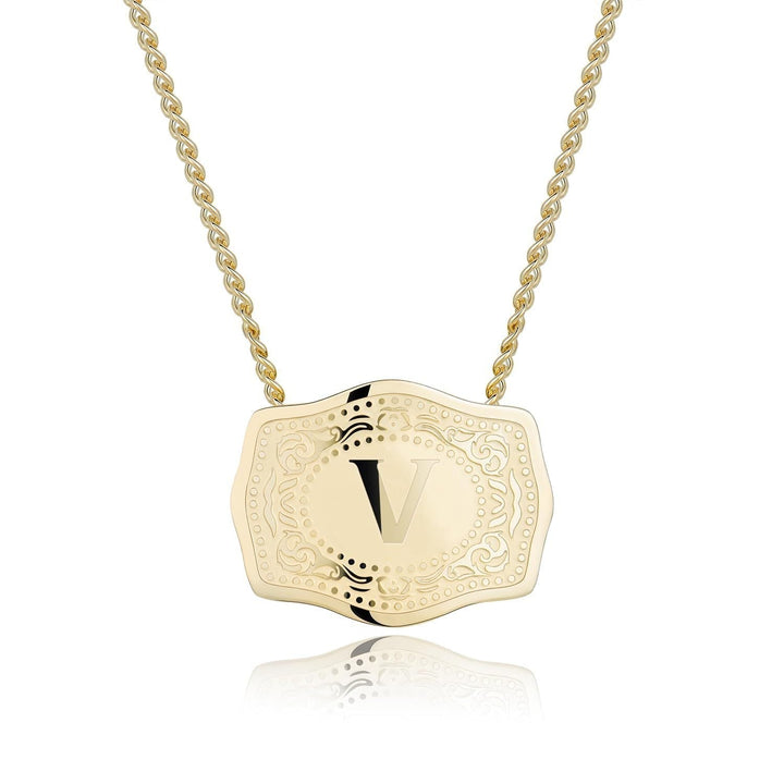 Cindy™ | Stijlvol initial letter pendant necklace