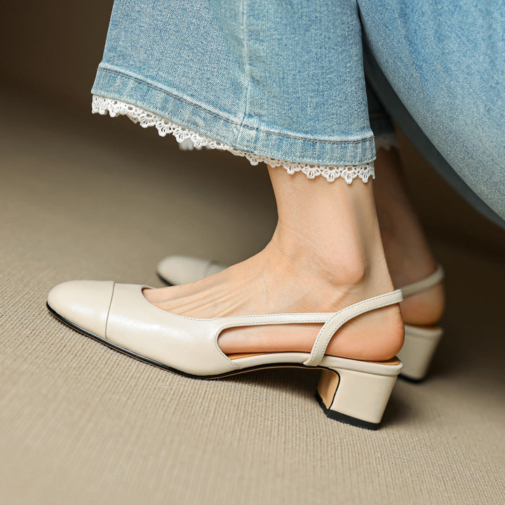 Reyna | Leren leather pumps