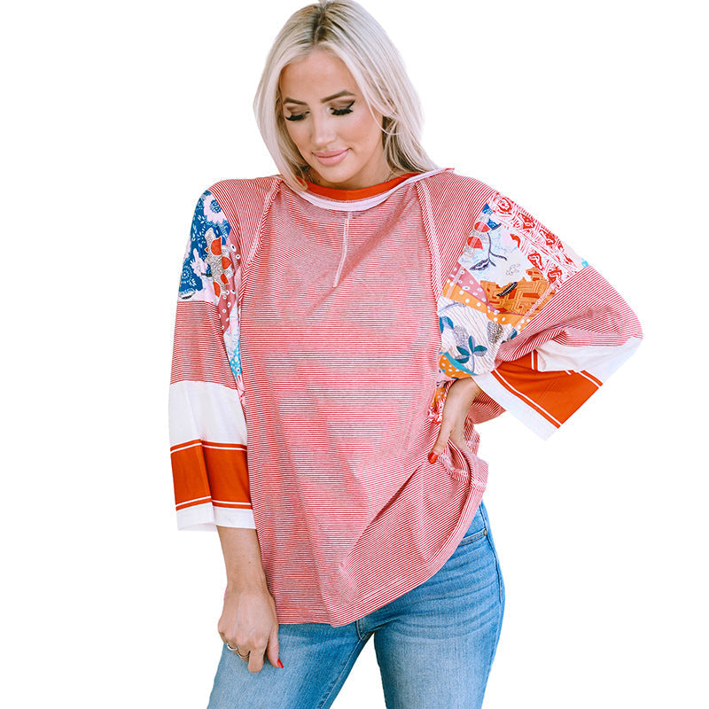 Bailey™ | Lichte patchwork batwing top