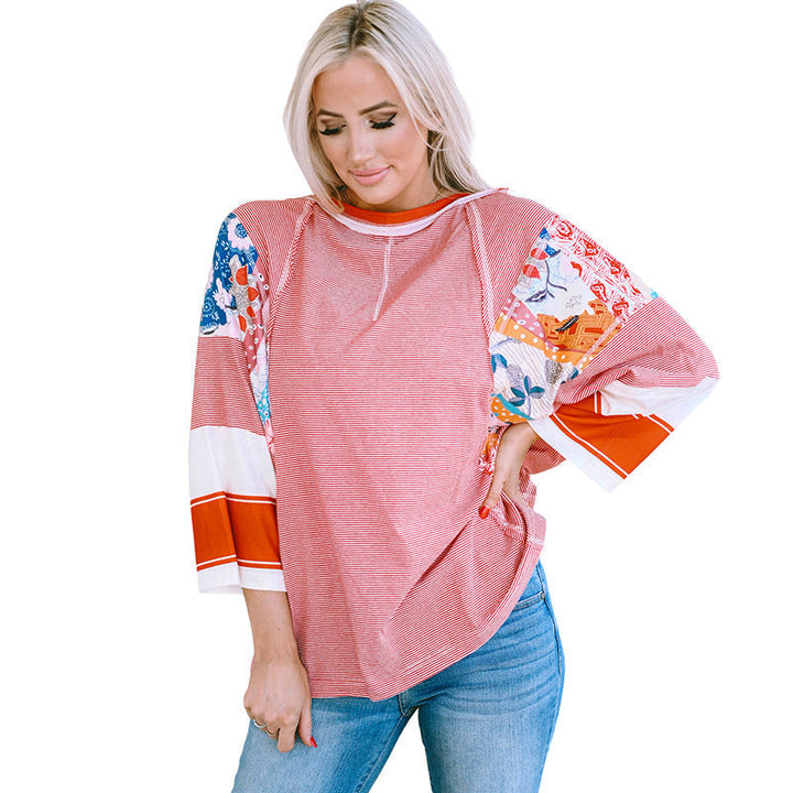 Bailey™ | Lichte patchwork batwing top