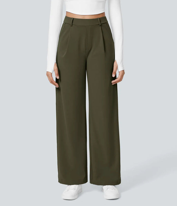 Charmie™ | Casual high waist straight leg broek