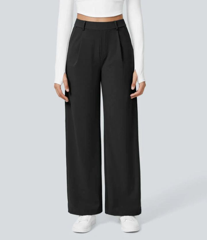 Charmie™ | Casual high waist straight leg broek