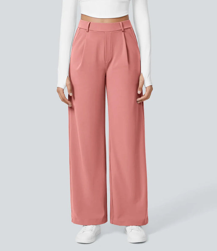 Charmie™ | Casual high waist straight leg broek