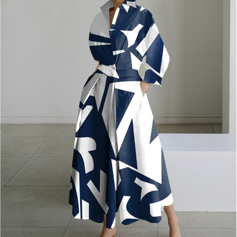 Sofer™ | Elegante front wrap collared maxi jurk