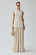 Serena | Pleated maxi jurk set