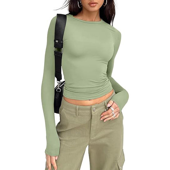 Jihyo™ | Casual lange mouwen ronde hals top