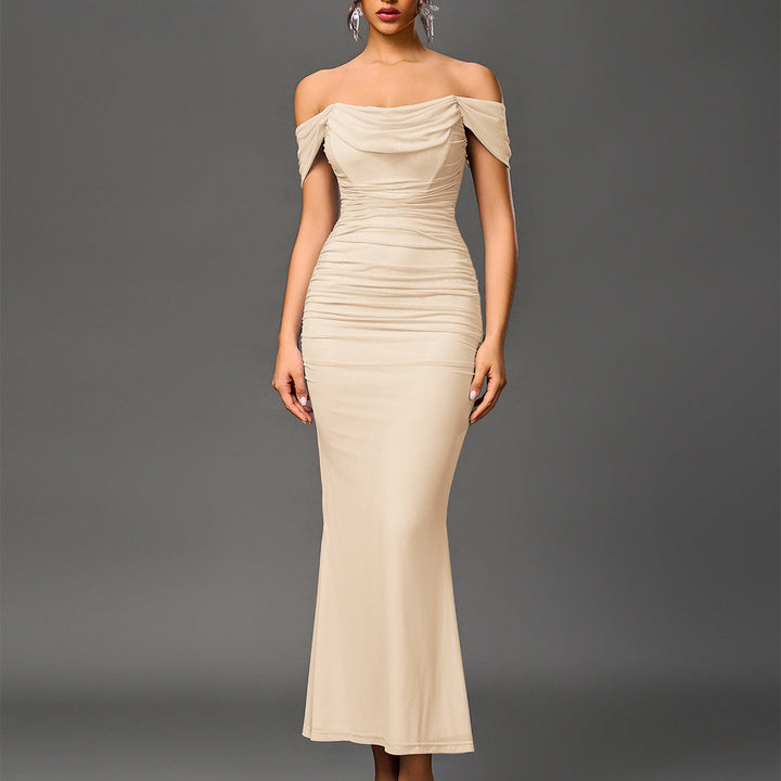 Eunoia™ | Elegante off shoulder backless mermaid jurk