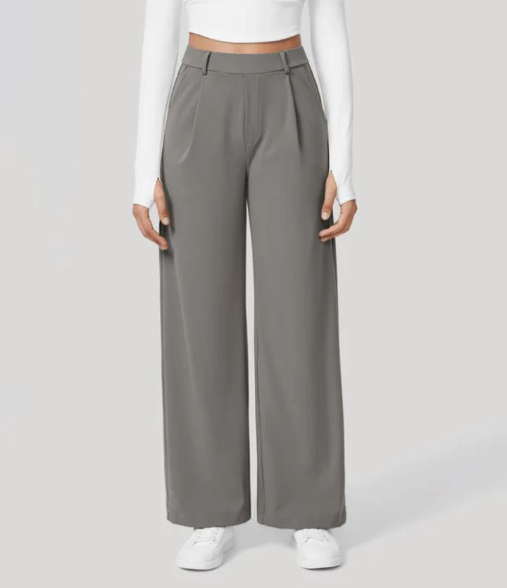 Charmie™ | Casual high waist straight leg broek