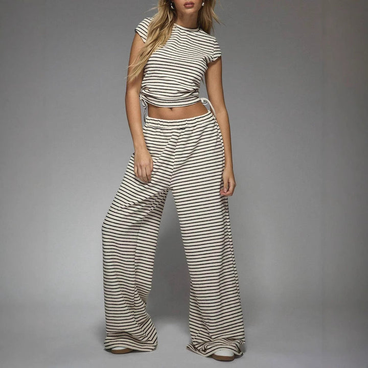 Chesa™ | Casual gestreepte co-ord lounge set