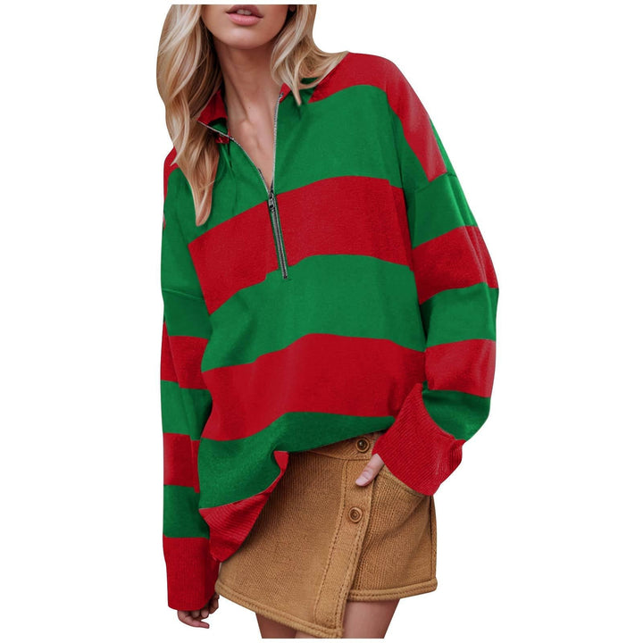 Camilla™ | Comfy lange mouwen pullover trui with half zipper