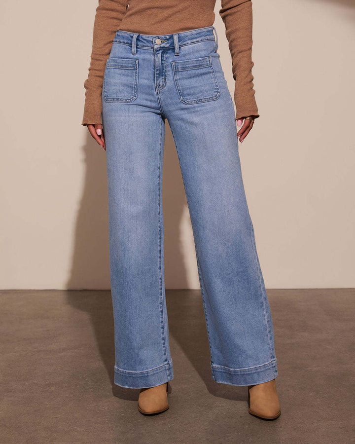 Lovia™ | Klassieke retro slim-fit high-waist jeans