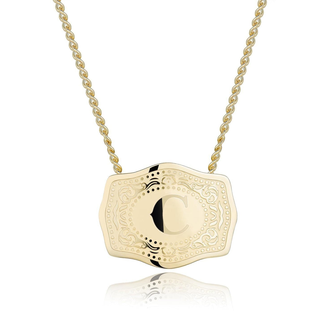 Cindy™ | Stijlvol initial letter pendant necklace