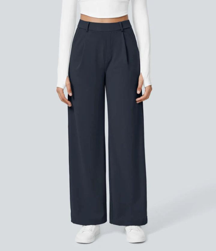 Charmie™ | Casual high waist straight leg broek