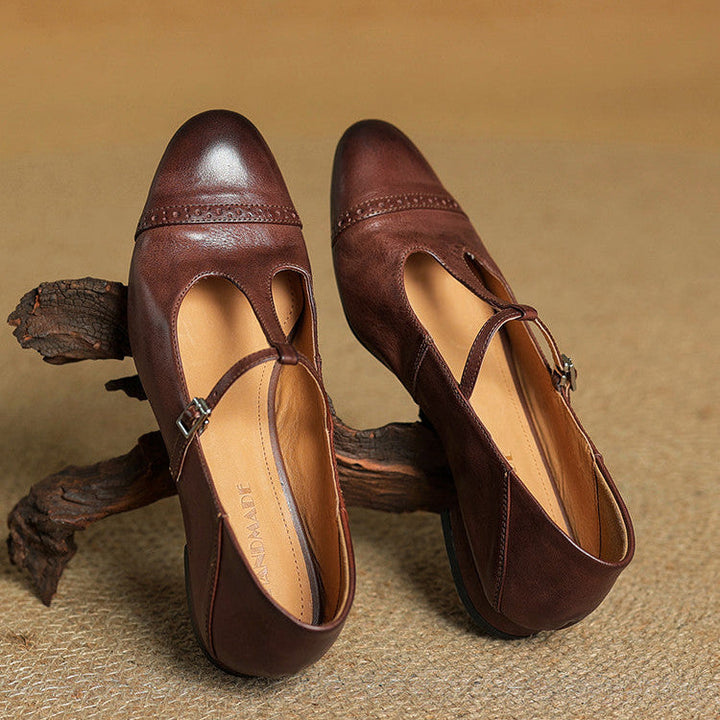 Miska | Leren leather ballerina's