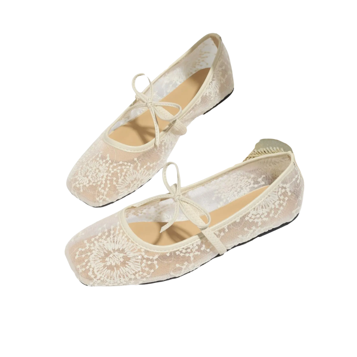 Florianne™ | Bow-detail mesh ballet ballerina's
