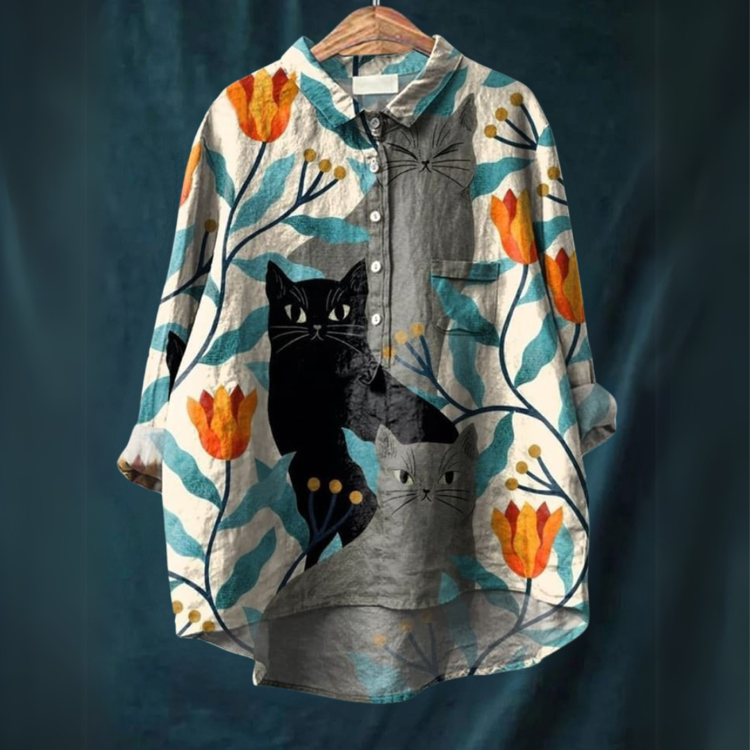 Lucia™ | Cat art shirt